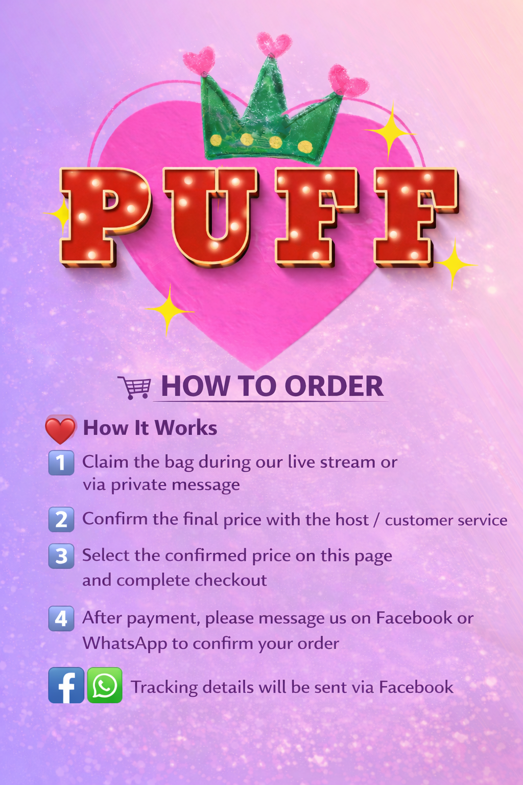 Claim Your Bag & Select the Confirmed Price